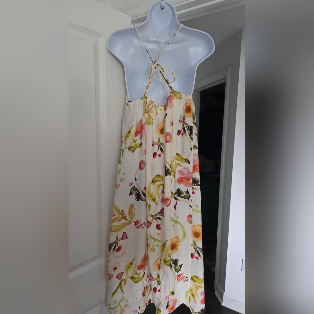 H&M Floral Spaghetti Strap Dress Medium - Picture 2 of 4